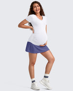 G4Free - BareFeel Inner Shorts Maternity Workout Skirt -GF25HY520AA-S-GF25HY520AB-M-GF25HY520AC-L-GF25HY520AD-XL-GF25HY520AF-XS