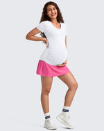 G4Free - BareFeel Inner Shorts Maternity Workout Skirt -GF25HY520AA-S-GF25HY520AB-M-GF25HY520AC-L-GF25HY520AD-XL-GF25HY520AF-XS