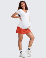 G4Free - BareFeel Inner Shorts Maternity Workout Skirt -GF25HY520AA-S-GF25HY520AB-M-GF25HY520AC-L-GF25HY520AD-XL-GF25HY520AF-XS