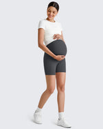 G4Free - BareFeel Maternity Athletic Legging Shorts 5'' -GF25AY336AA-S-GF25AY336AB-M-GF25AY336AC-L-GF25AY336AD-XL-GF25AY336AE-XXL