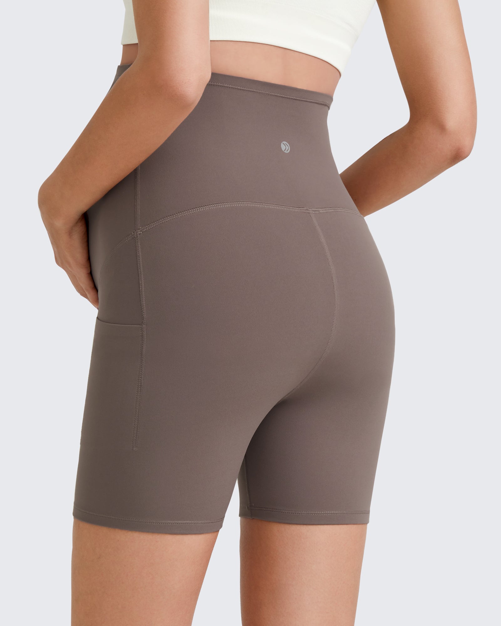 G4Free - BareFeel Maternity Athletic Legging Shorts 5'' -GF25AY336AA-S-GF25AY336AB-M-GF25AY336AC-L-GF25AY336AD-XL-GF25AY336AE-XXL