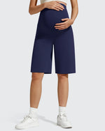G4Free - BareFeel Maternity Bermuda Wide Leg Shorts -GF26EY793A001A-S-GF26EY793A001B-M-GF26EY793A001D-XL-GF26EY793A001C-L-GF26EY793A001E-XXL