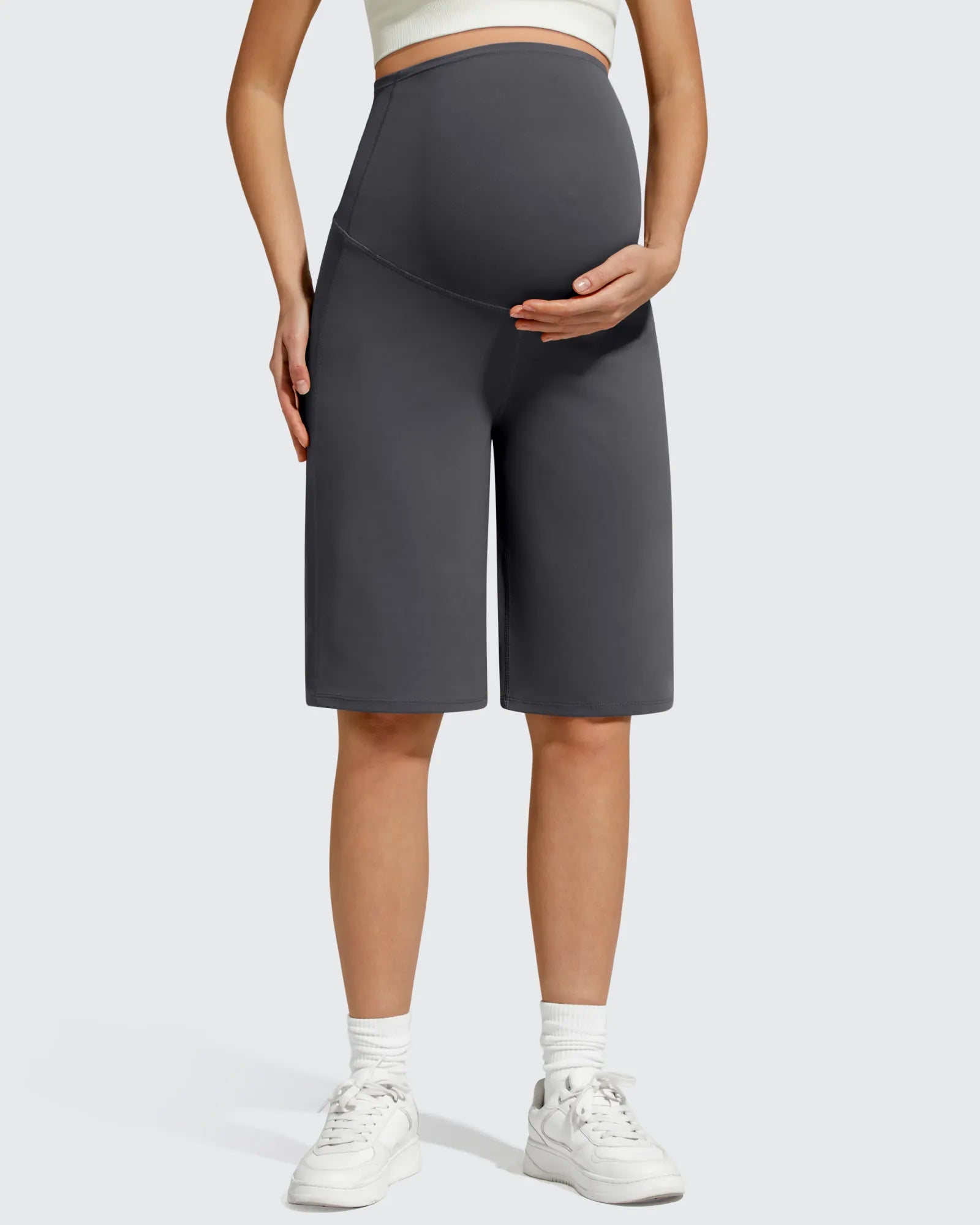 G4Free - BareFeel Maternity Bermuda Wide Leg Shorts -GF26EY793A001A-S-GF26EY793A001B-M-GF26EY793A001D-XL-GF26EY793A001C-L-GF26EY793A001E-XXL