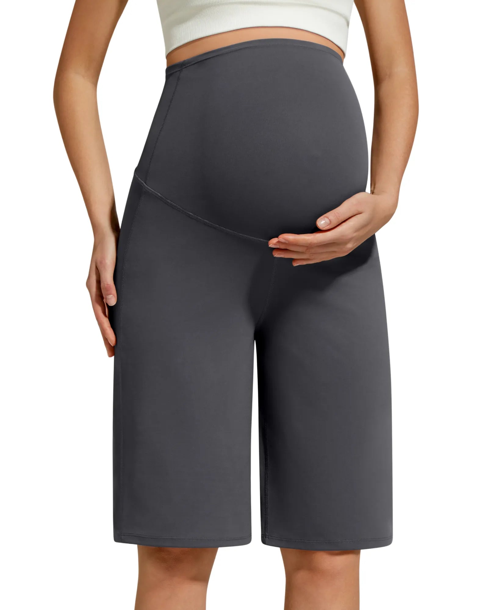 G4Free - BareFeel Maternity Bermuda Wide Leg Shorts -GF26EY793A001A-S-GF26EY793A001B-M-GF26EY793A001D-XL-GF26EY793A001C-L-GF26EY793A001E-XXL
