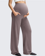 G4Free - BareFeel Maternity Casual Pockets Wide-Leg Pants -GF25JY593AF-XS