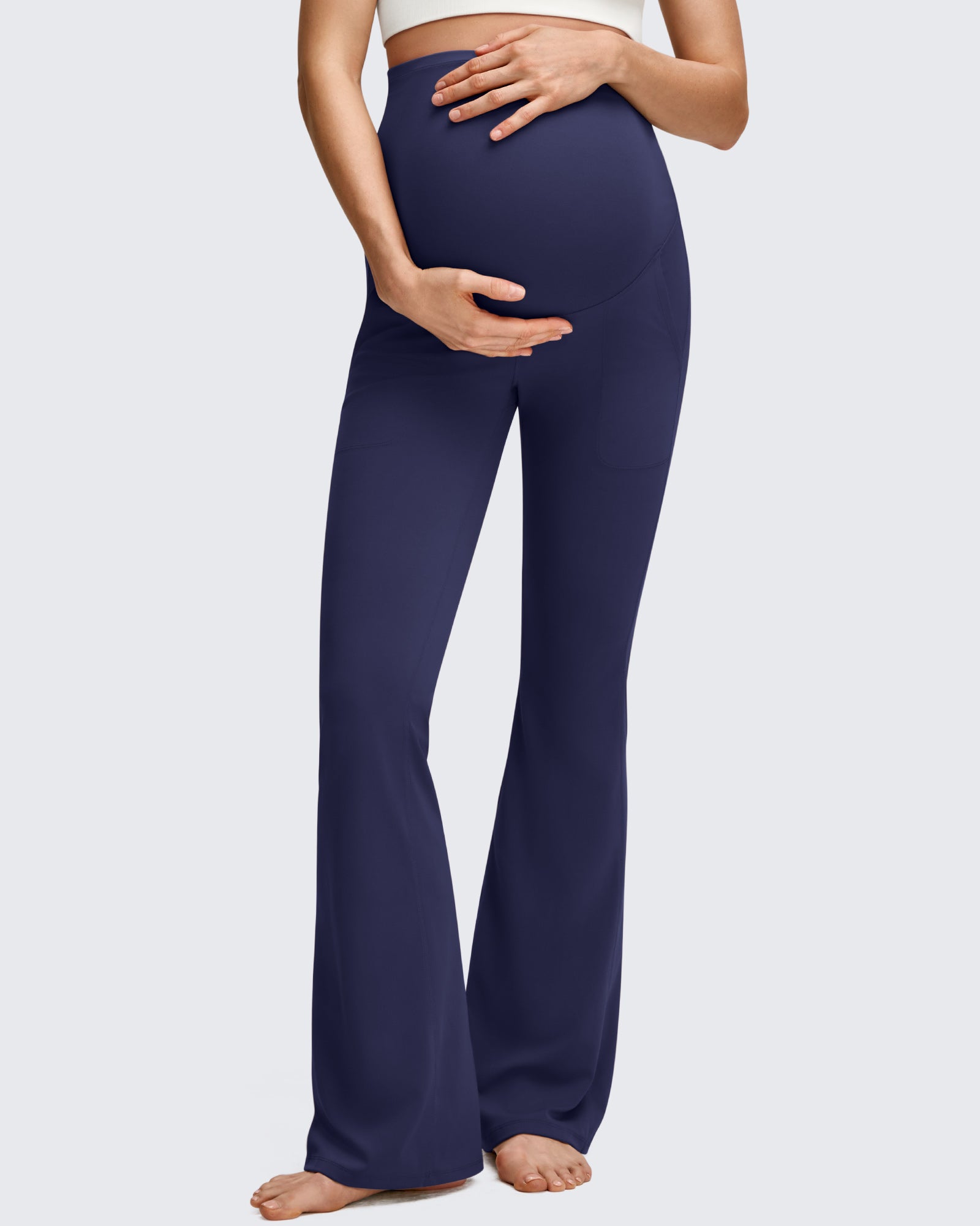 G4Free - BareFeel Maternity Pockets Dress Flare Leggings -GF25AY605AF-XS-GF25AY606AF-XS-GF25AY607AF-XS-GF25AY605AA-S-GF25AY606AA-S