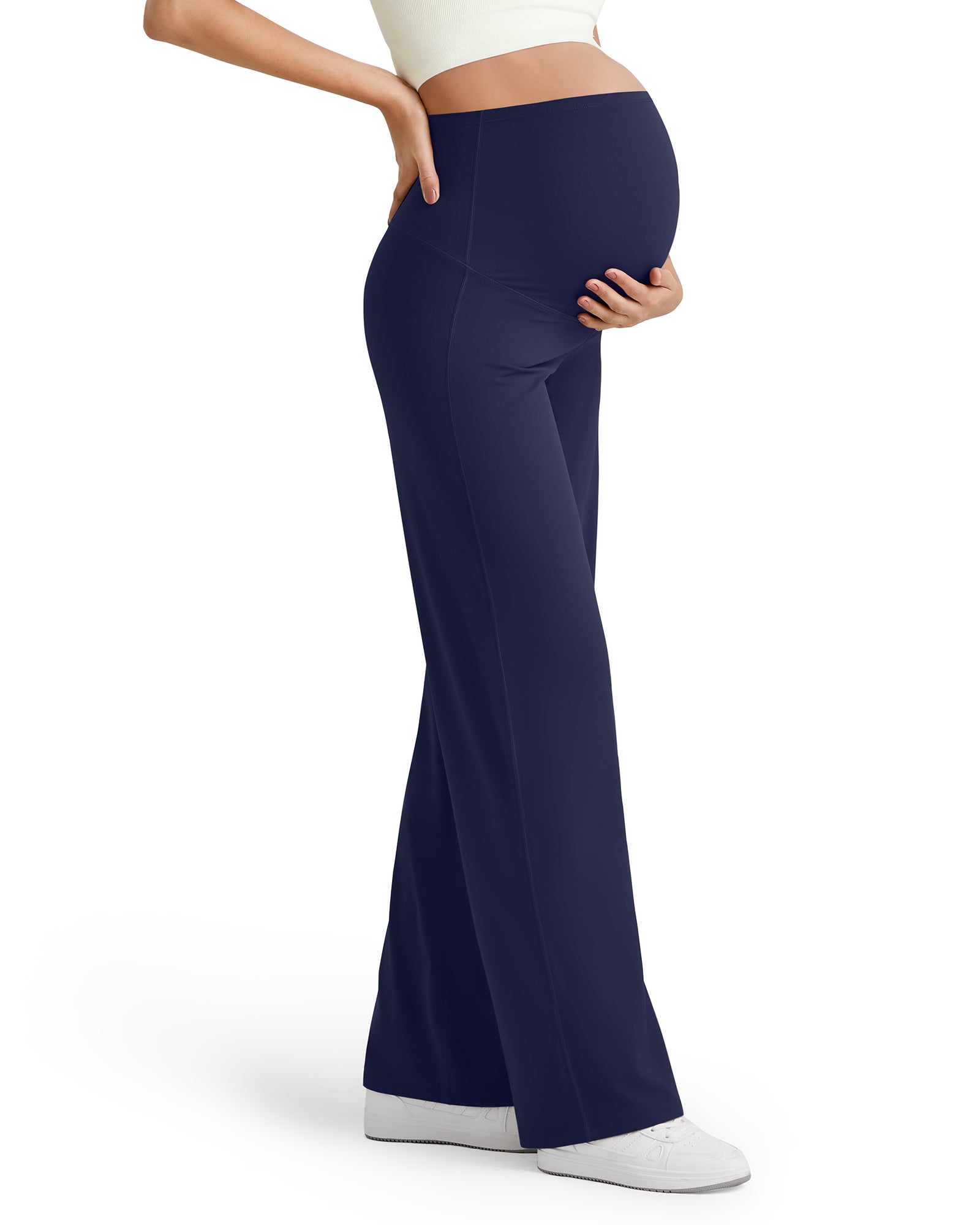 Maternity Wide Leg Dress Pants Royal Blue / M / Regular (30)