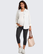 G4Free - BareFeel Pregnancy Capri Leggings 21'' -GF25AY500AA-S-GF25AY500AB-M-GF25AY500AC-L-GF25AY500AD-XL-GF25AY500AE-XXL