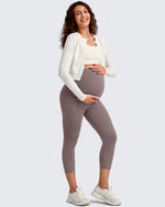 G4Free - BareFeel Pregnancy Capri Leggings 21'' -GF25AY500AA-S-GF25AY500AB-M-GF25AY500AC-L-GF25AY500AD-XL-GF25AY500AE-XXL