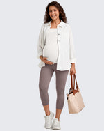 G4Free - BareFeel Pregnancy Capri Leggings 21'' -GF25AY500AA-S-GF25AY500AB-M-GF25AY500AC-L-GF25AY500AD-XL-GF25AY500AE-XXL