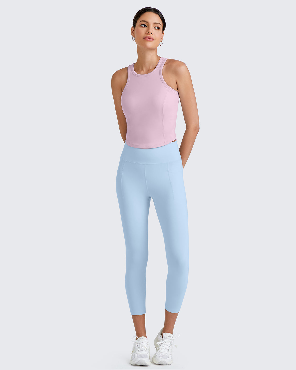 G4Free - BareFeel Racerback Sport Bras Tank -GF25L392EA-S-GF25L392EB-M-GF25L392EC-L-GF25L392ED-XL-GF25L392EF-XS