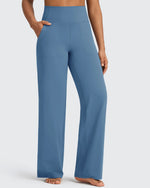 G4Free - BareFeel Seamless High-Waist Dressy Wide Leg Pants -GF24J241IA-S