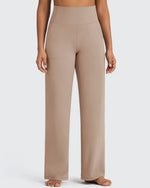 G4Free - BareFeel Seamless High-Waist Dressy Wide Leg Pants -GF24J241IA-S