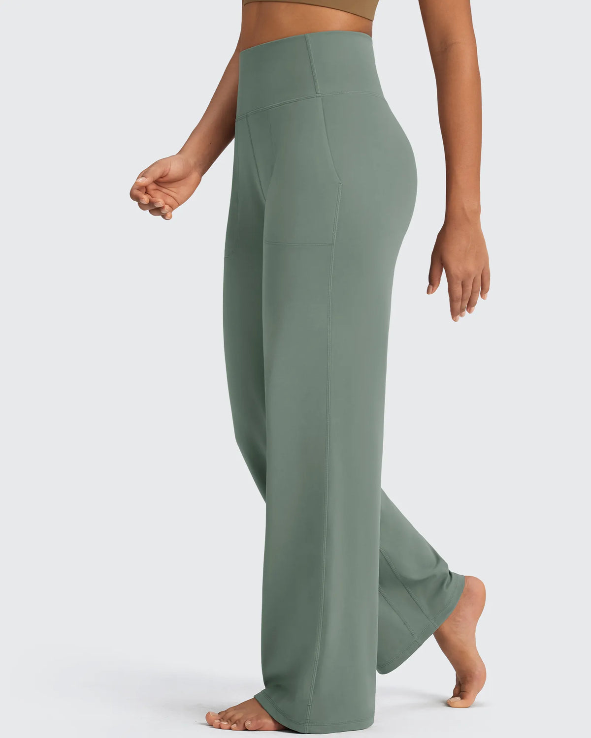 G4Free - BareFeel Seamless High-Waist Dressy Wide Leg Pants -GF24J241IA-S-GF24J243IA-S-GF24J242IA-S-GF24J241IB-M-GF24J243IB-M