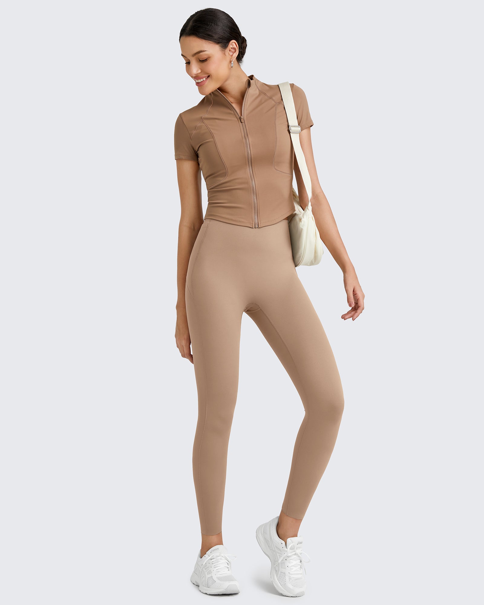 G4Free - BareFeel Seamless Waistband Yoga Leggings -GF24A344DA-S