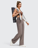 G4Free - BareFeel Side Pleated V Waist Wide Leg Yoga Pants -GF25J596AA-S-GF25J597AA-S-GF25J598AA-S-GF25J596AB-M-GF25J597AB-M