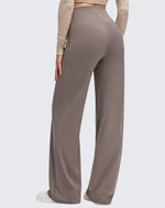 G4Free - BareFeel Side Pleated V Waist Wide Leg Yoga Pants -GF25J596AA-S-GF25J597AA-S-GF25J598AA-S-GF25J596AB-M-GF25J597AB-M