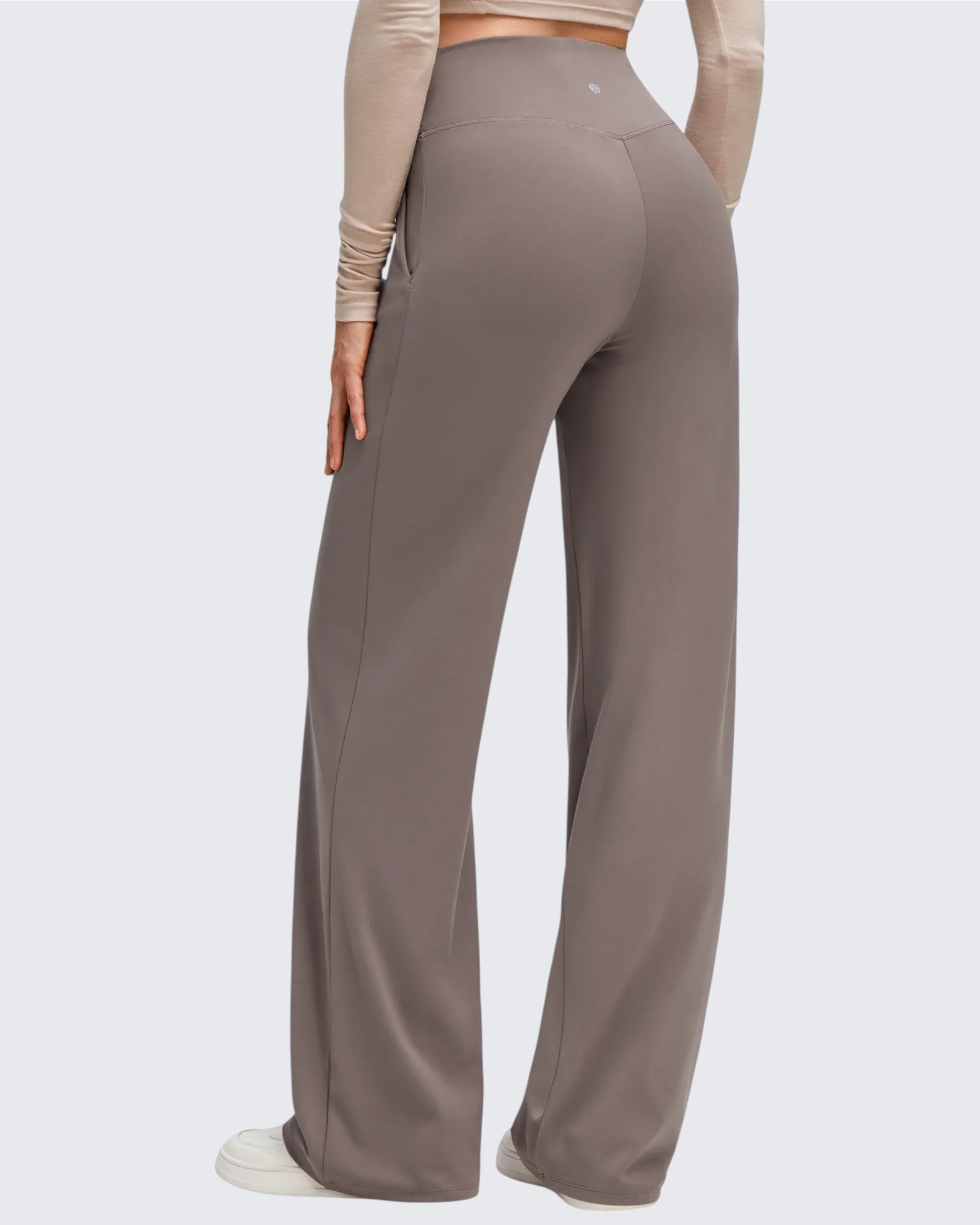 G4Free - BareFeel Side Pleated V Waist Wide Leg Yoga Pants -GF25J596AA-S-GF25J597AA-S-GF25J598AA-S-GF25J596AB-M-GF25J597AB-M