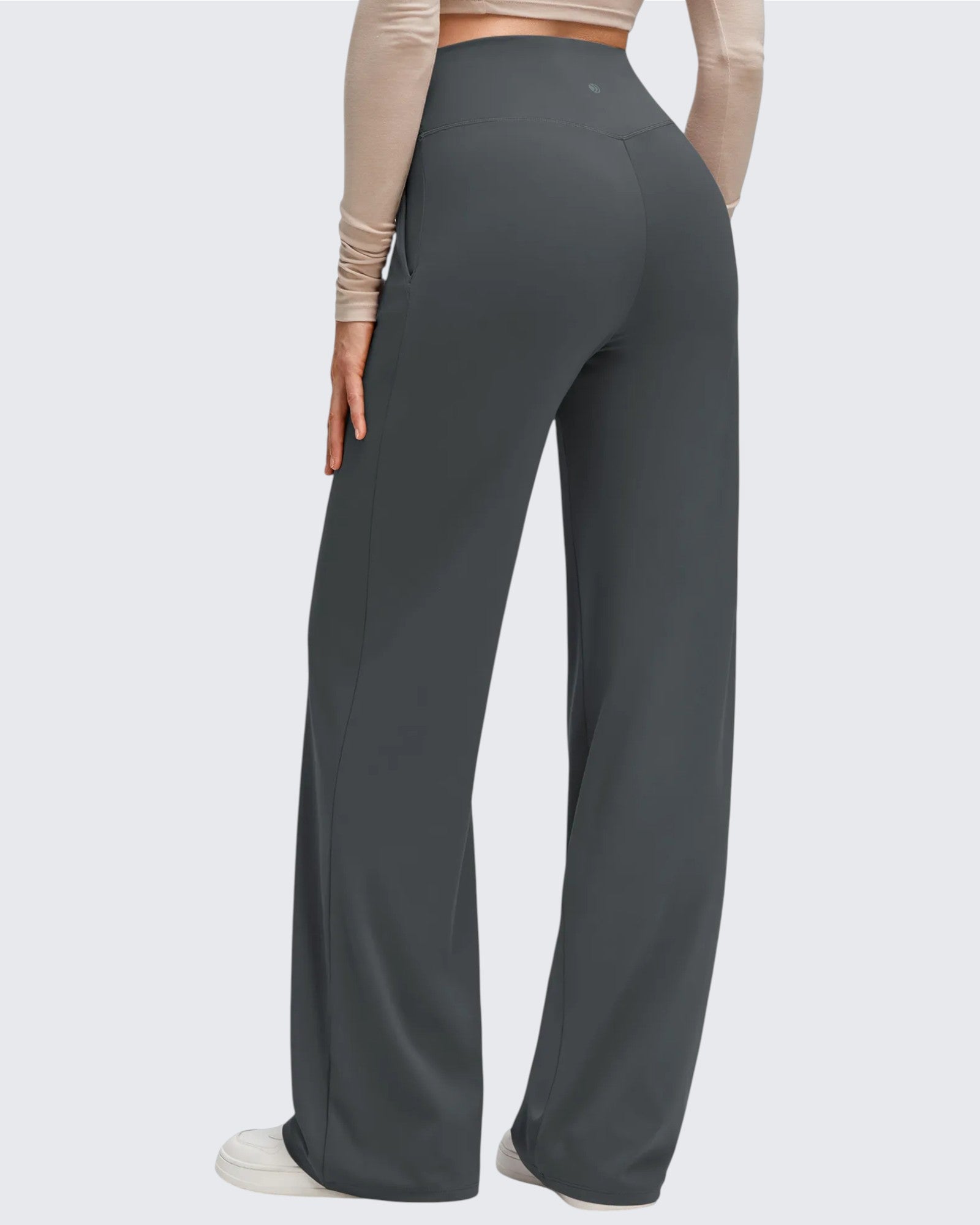 G4Free - BareFeel Side Pleated V Waist Wide Leg Yoga Pants -GF25J596AA-S-GF25J597AA-S-GF25J598AA-S-GF25J596AB-M-GF25J597AB-M