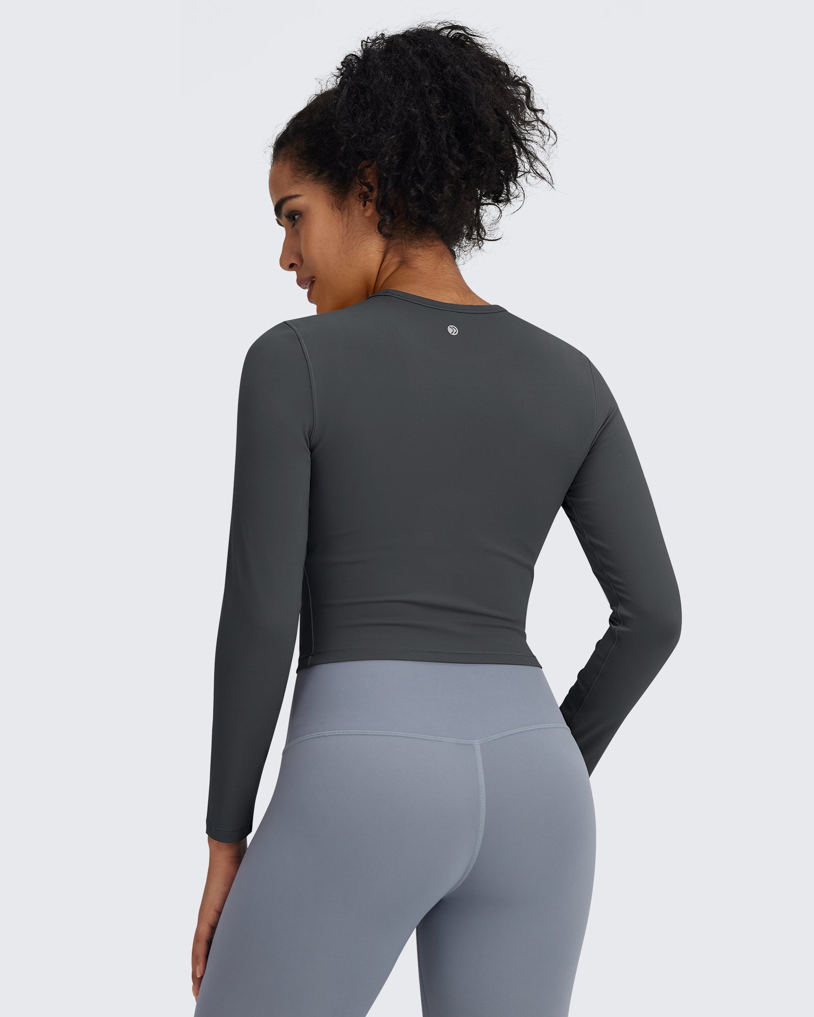 G4Free - BareFeel Slim High Crew Neck Cropped Long Sleeve -GF24B234EA-S-GF24B234EB-M-GF24B234EC-L-GF24B234ED-XL-GF24B234AA-S