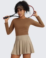 G4Free - BareFeel Slim High Crew Neck Cropped Long Sleeve -GF24B234EA-S-GF24B234EB-M-GF24B234EC-L-GF24B234ED-XL-GF24B234AA-S