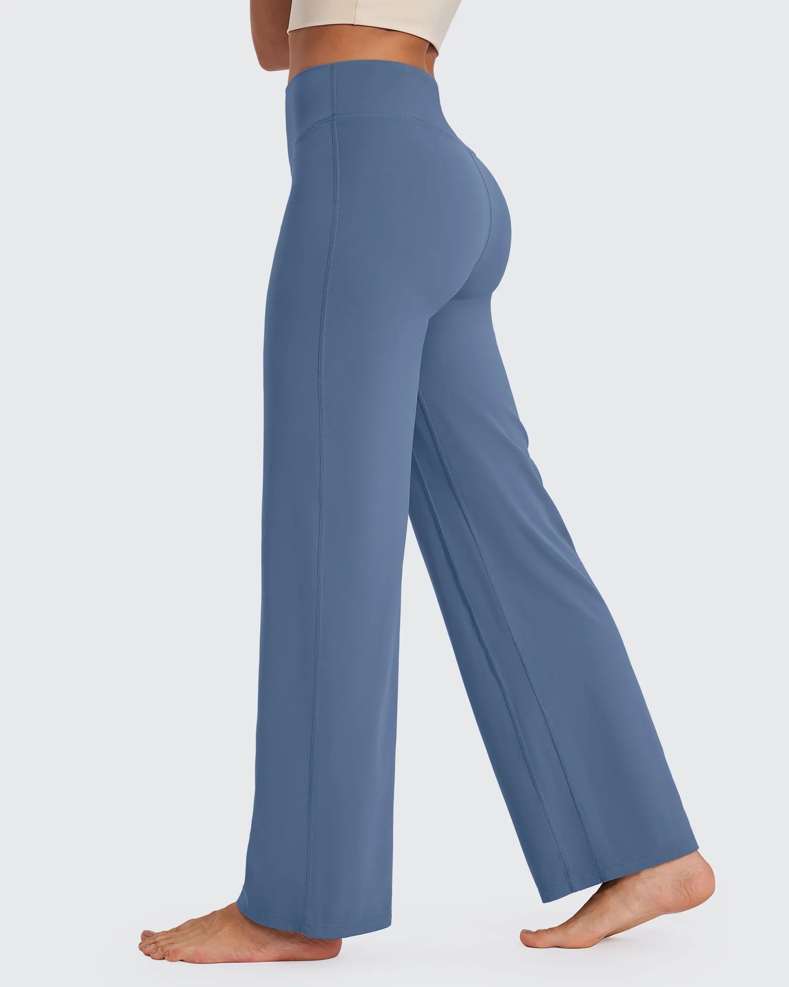 G4Free - BareFeel Wide Leg High-Waisted Pants Petite -GF24J247FA-S