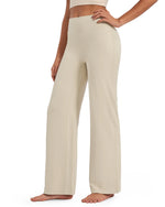 G4Free - BareFeel Wide Leg High-Waisted Pants Petite -GF24J247FA-S