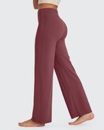 G4Free - BareFeel Wide Leg High-Waisted Pants Petite -GF24J247FA-S