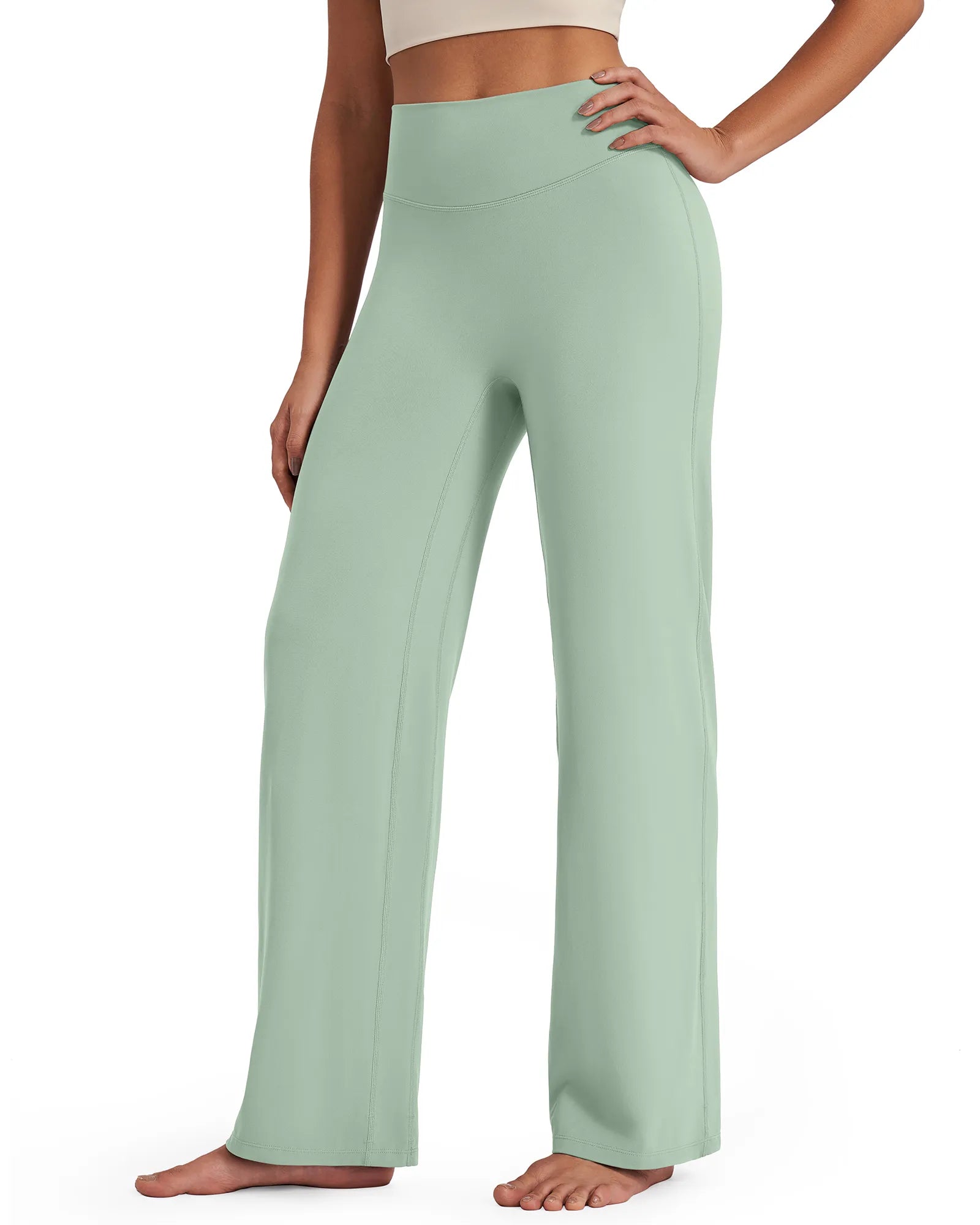 G4Free - BareFeel Wide Leg High-Waisted Pants Tall -GF24J249GA-S-GF24J249GB-M-GF24J249GC-L-GF24J249GD-XL-GF24J249GE-XXL