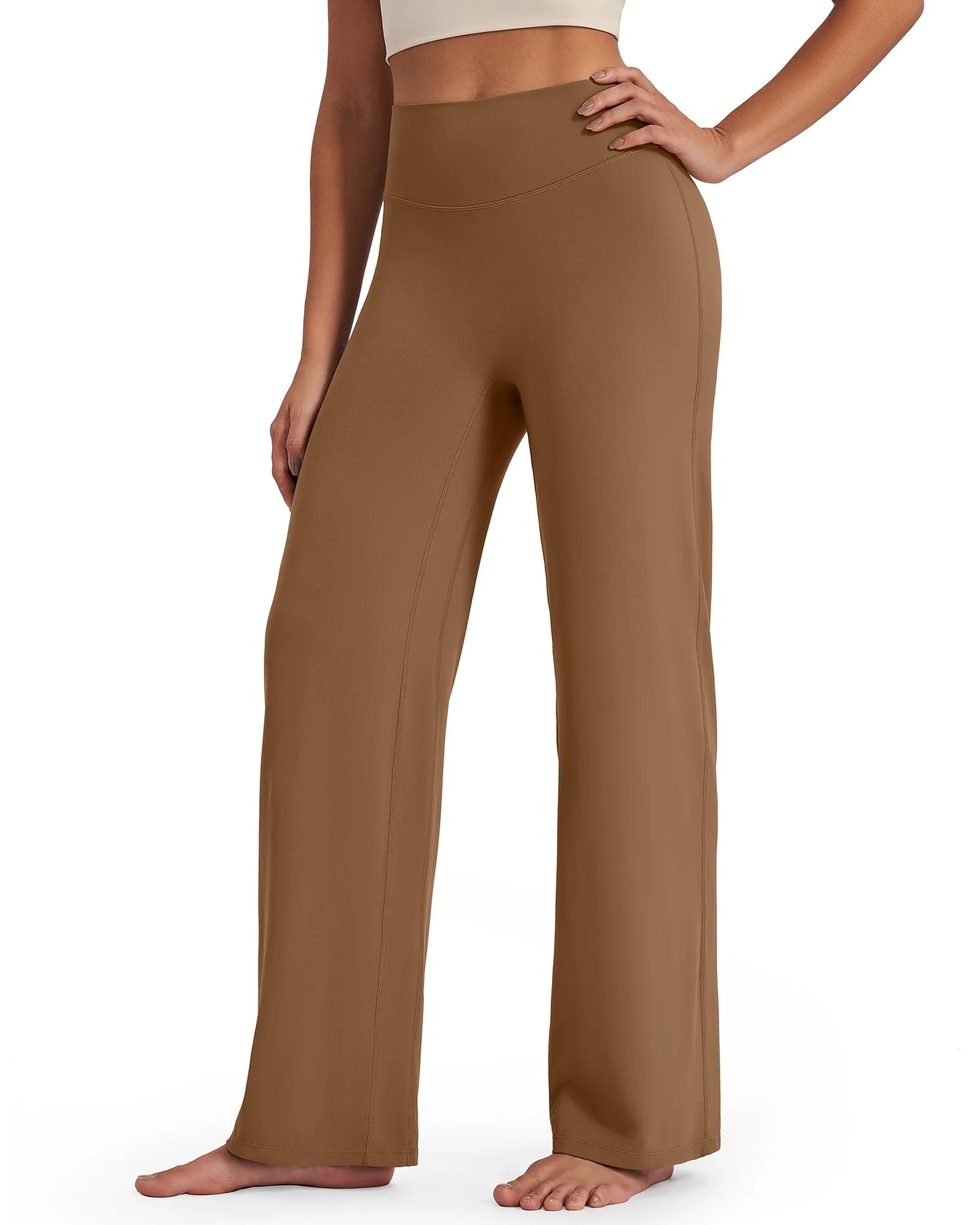 G4Free - BareFeel Wide Leg High-Waisted Pants Tall -GF24J249GA-S-GF24J249GB-M-GF24J249GC-L-GF24J249GD-XL-GF24J249GE-XXL