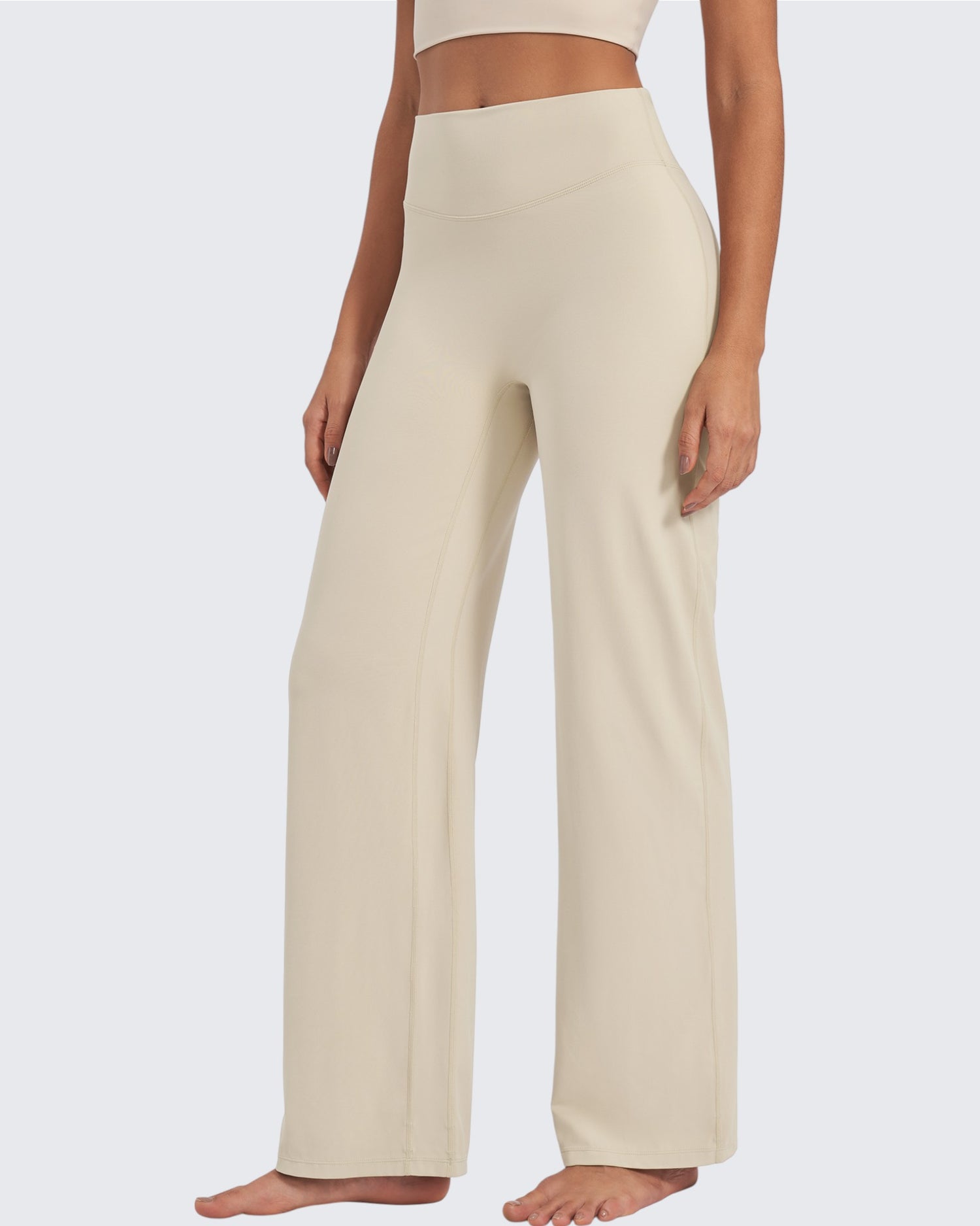 G4Free - BareFeel Wide Leg High-Waisted Pants Regular -GF24J248GA-S