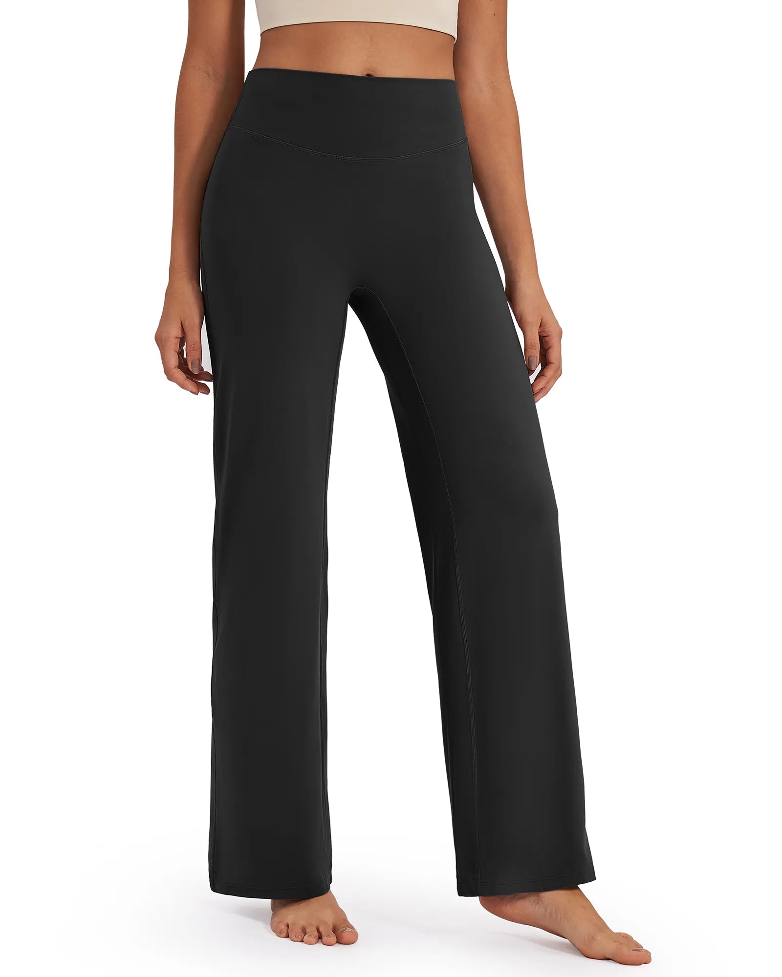 G4Free - BareFeel Wide Leg High-Waisted Pants Tall -GF24J249GA-S