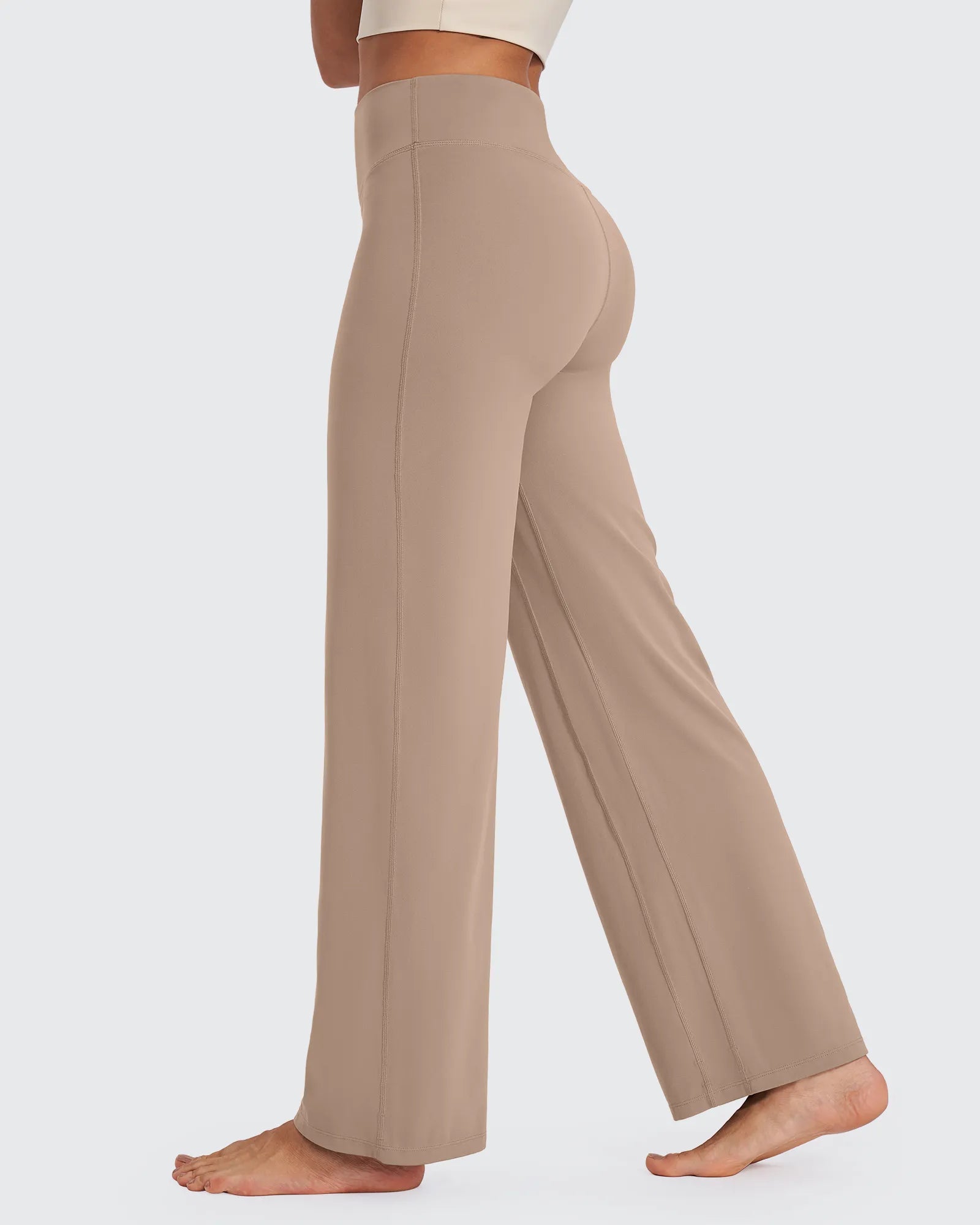 G4Free - BareFeel Wide Leg High-Waisted Pants Tall -GF24J249GA-S