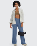 G4Free - BareFeel Wide Leg High-Waisted Pants Tall -GF24J249GA-S