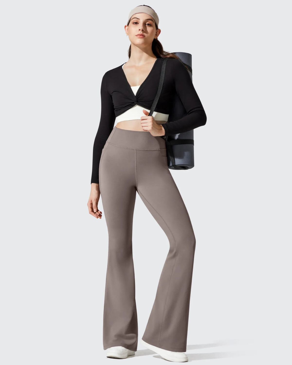 G4Free - Barefeel Fleece Lined High Waist Flare Yoga Leggings -GF25A703AA-S-GF25A704AA-S-GF25A705AA-S-GF25A703AB-M-GF25A704AB-M