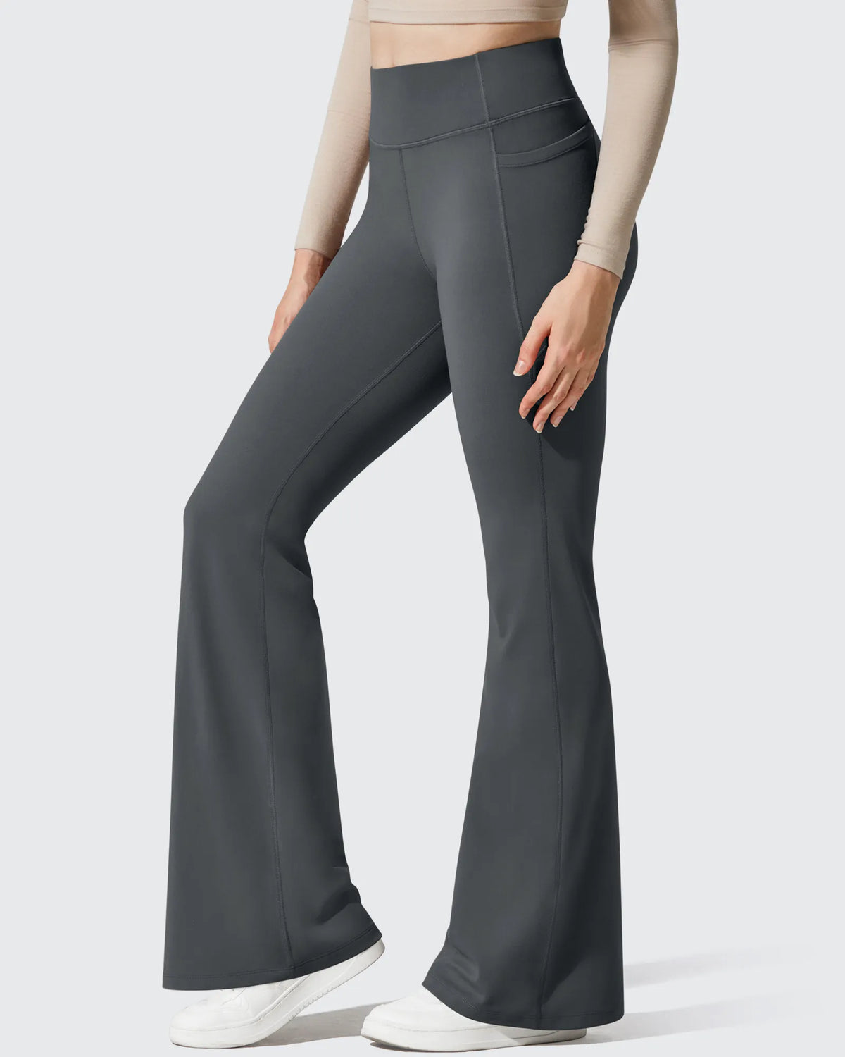 G4Free - Barefeel Fleece Lined High Waist Flare Yoga Leggings -GF25A703AA-S-GF25A704AA-S-GF25A705AA-S-GF25A703AB-M-GF25A704AB-M