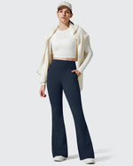 G4Free - Barefeel Fleece Lined Pockets Flare Yoga Pants -GF25A631EA-S-GF25A632DA-S-GF25A633EA-S-GF25A631EB-M-GF25A632DB-M