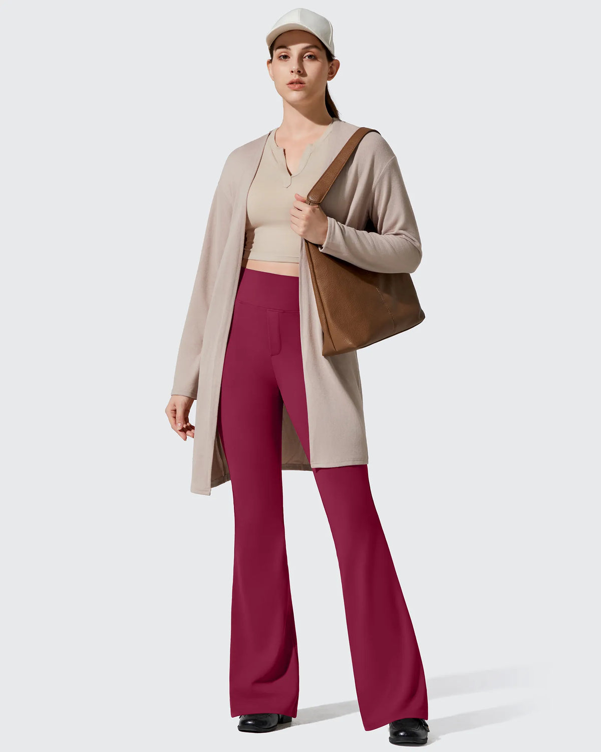 G4Free - Barefeel Fleece Lined Pockets Flare Yoga Pants -GF25A631EA-S-GF25A632DA-S-GF25A633EA-S-GF25A631EB-M-GF25A632DB-M