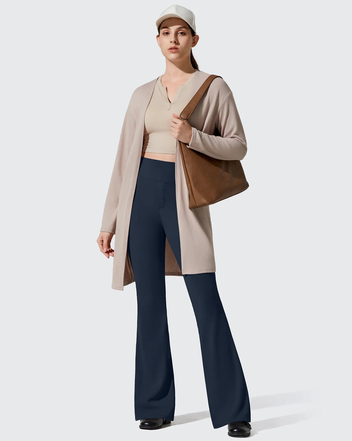 G4Free - Barefeel Fleece Lined Pockets Flare Yoga Pants -GF25A631EA-S-GF25A632DA-S-GF25A633EA-S-GF25A631EB-M-GF25A632DB-M