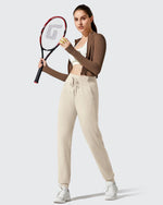 G4Free - Barefeel Fleece Lined Tapered Leg Drawstring Joggers -GF25D716AA-S-GF25D717AA-S-GF25D718AA-S-GF25D716AB-M-GF25D717AB-M