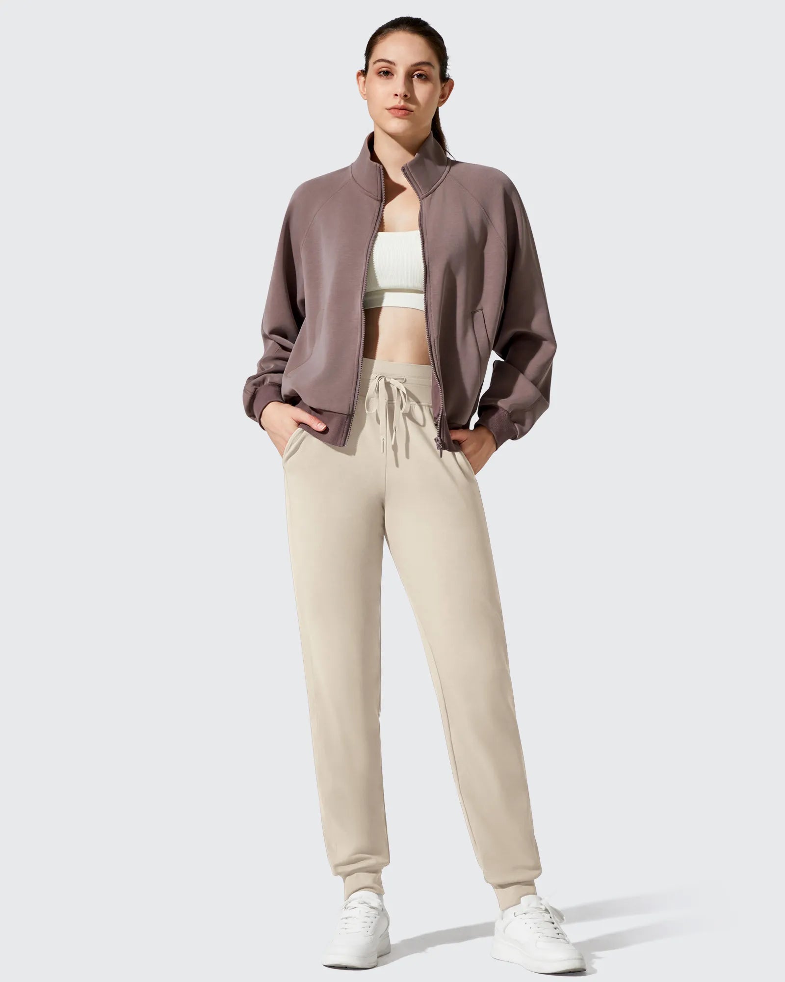 G4Free - Barefeel Fleece Lined Tapered Leg Drawstring Joggers -GF25D716AA-S-GF25D717AA-S-GF25D718AA-S-GF25D716AB-M-GF25D717AB-M