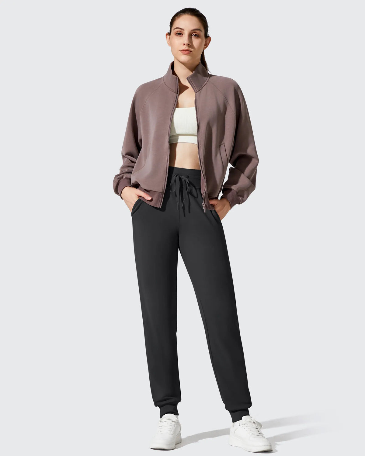 G4Free - Barefeel Fleece Lined Tapered Leg Drawstring Joggers -GF25D716AA-S-GF25D717AA-S-GF25D718AA-S-GF25D716AB-M-GF25D717AB-M