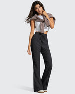 G4Free - Breezeline Flare Pockets High Waist Drawstring Leggings -GF25A666AA-S-GF25A667AA-S-GF25A668AA-S-GF25A666AB-M-GF25A667AB-M