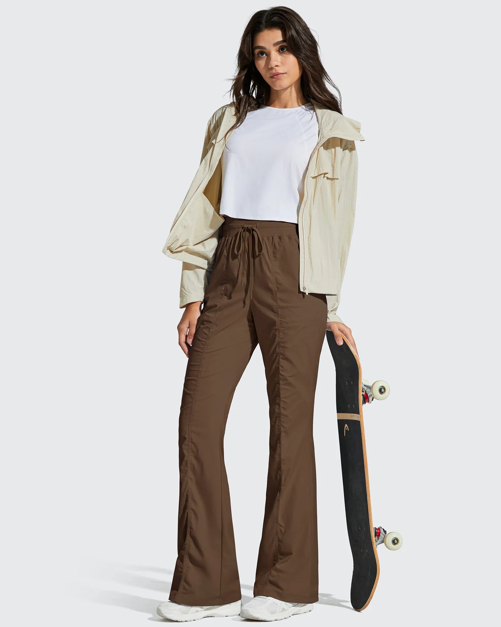 G4Free - Breezeline Flare Pockets High Waist Drawstring Leggings -GF25A666AA-S-GF25A667AA-S-GF25A668AA-S-GF25A666AB-M-GF25A667AB-M