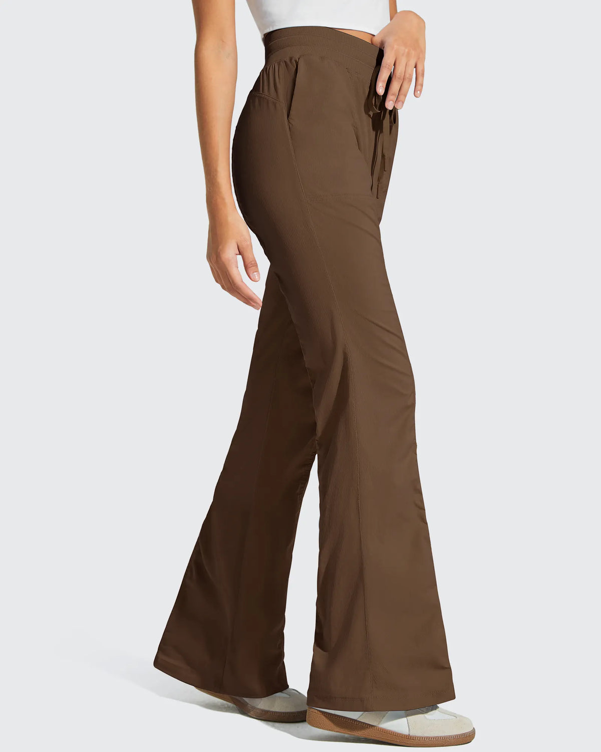 G4Free - Breezeline Flare Pockets High Waist Drawstring Leggings -GF25A666AA-S-GF25A667AA-S-GF25A668AA-S-GF25A666AB-M-GF25A667AB-M