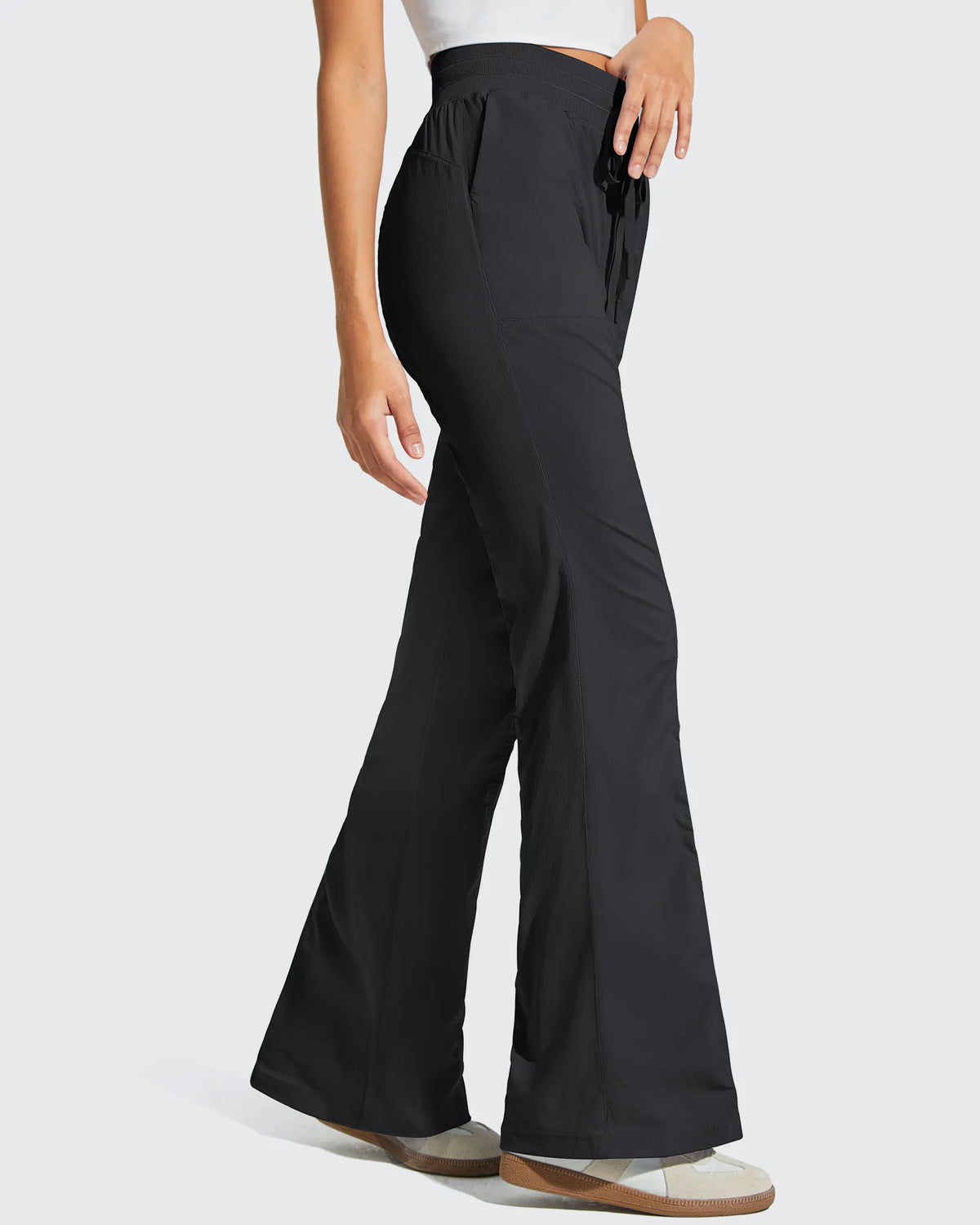 G4Free - Breezeline Flare Pockets High Waist Drawstring Leggings -GF25A666AA-S-GF25A667AA-S-GF25A668AA-S-GF25A666AB-M-GF25A667AB-M