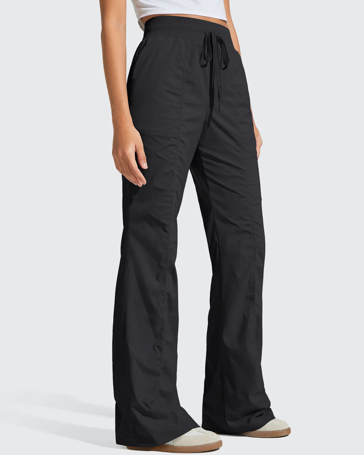 G4Free - Breezeline Flare Pockets High Waist Drawstring Leggings -GF25A666AA-S-GF25A667AA-S-GF25A668AA-S-GF25A666AB-M-GF25A667AB-M