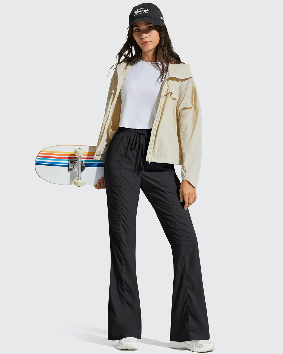 G4Free - Breezeline Flare Pockets High Waist Drawstring Leggings -GF25A666AA-S-GF25A667AA-S-GF25A668AA-S-GF25A666AB-M-GF25A667AB-M