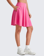 G4Free - Built-in Shorts Knee Length Tennis Skirts 20" -GF25H432AA-S-GF25H432AB-M-GF25H432AC-L-GF25H432AD-XL-GF25H432AE-XXL