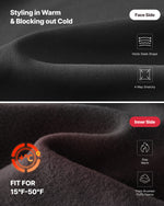 G4Free - Business Front Pleats Wide Leg Fleece Lined Pants -GF25J619AA-S